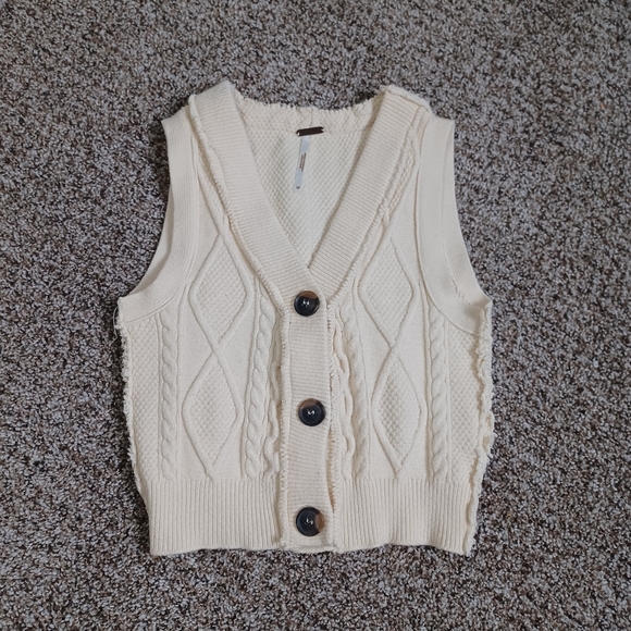 --X-- Free People Denson Cable Vest Top - Picture 10 of 11